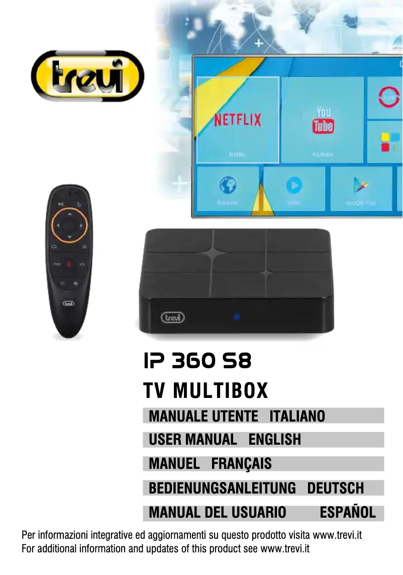 Page n°1 - Manuel utilisateur Trevi IP 360 S8
