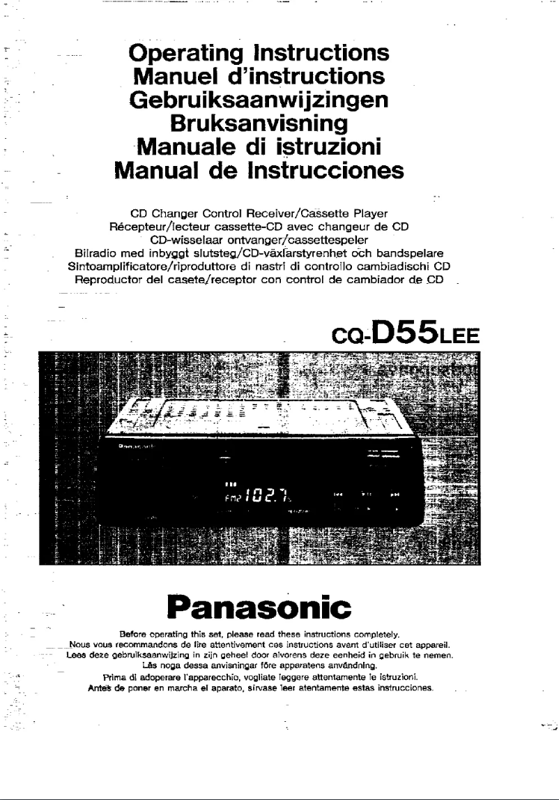 Page n°1 - Manuel utilisateur Panasonic CQ-D55L
