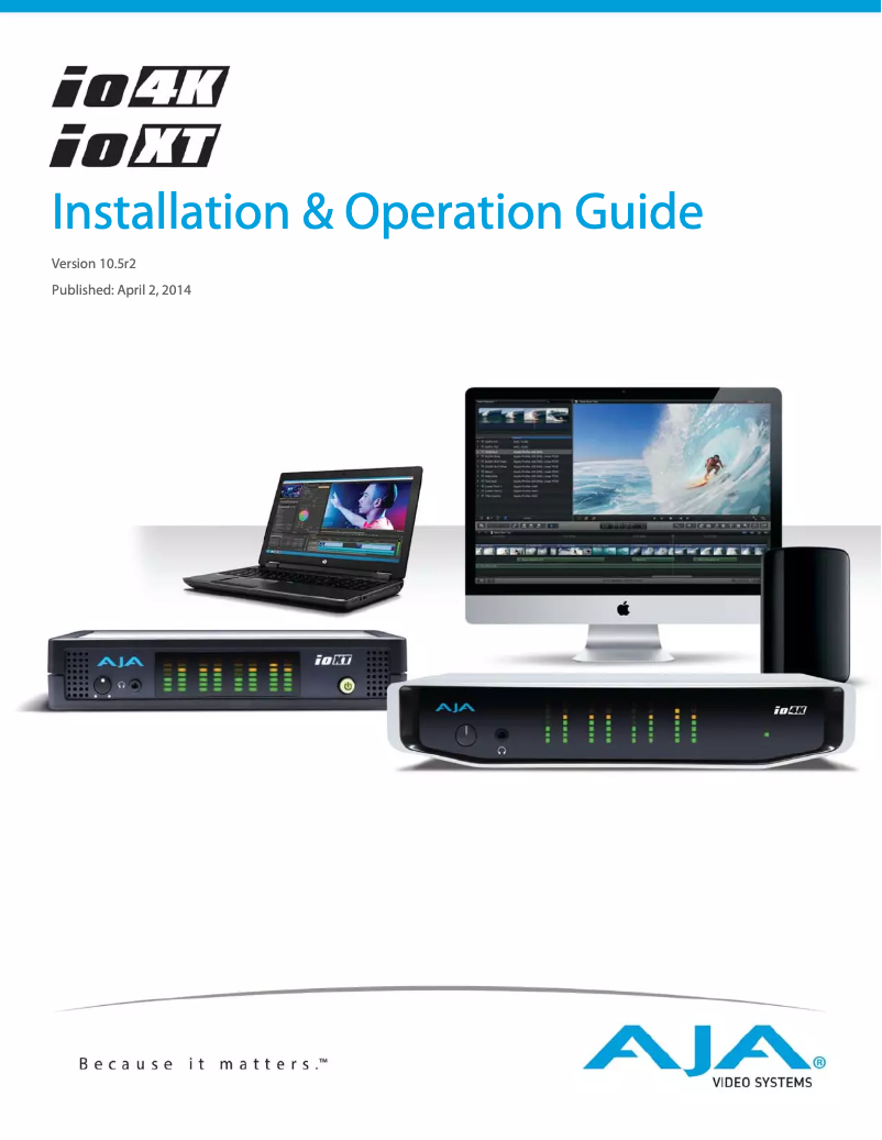 Image de la première page du manuel de l'appareil Io 4K