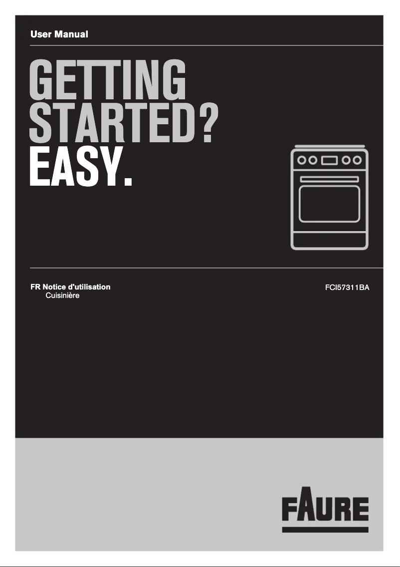 Page n°1 - Manuel utilisateur Faure FCI57311BA