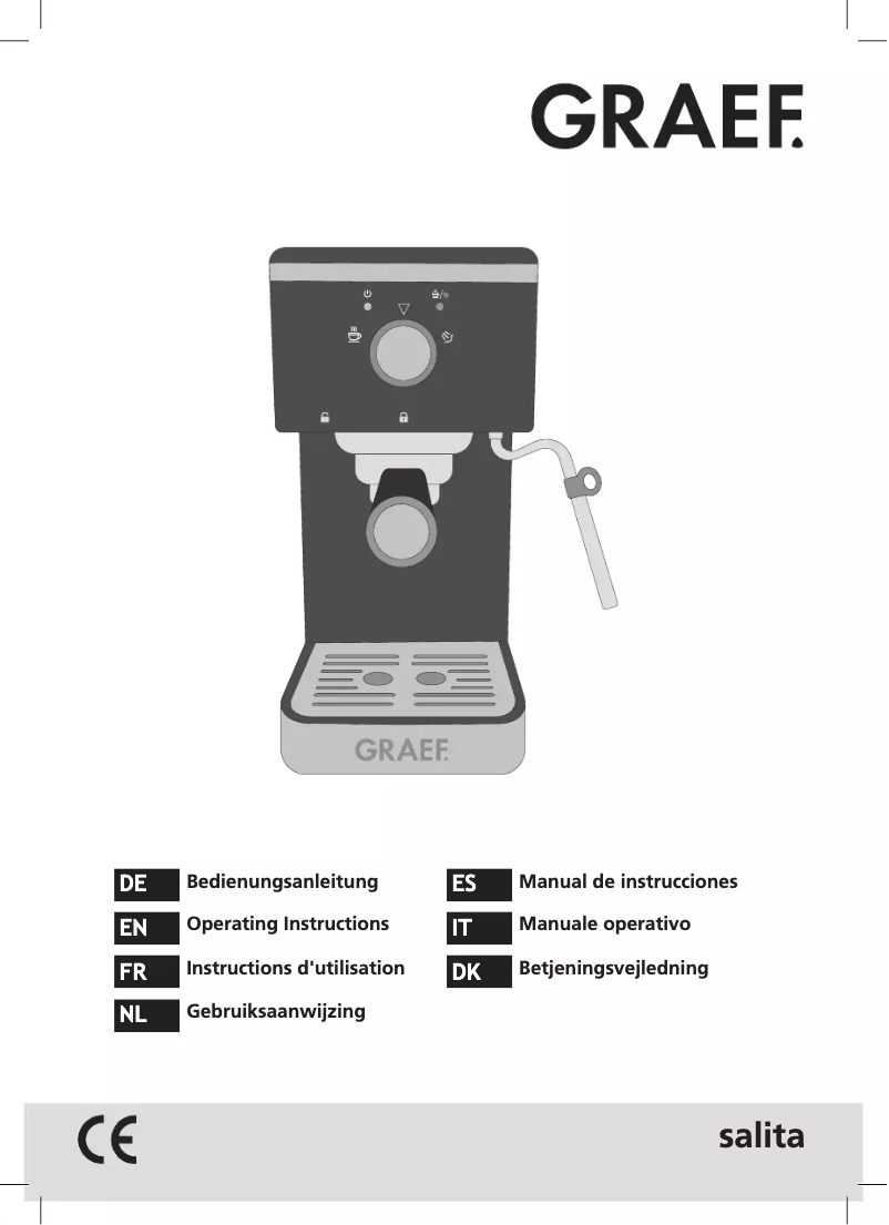 Page 1 de la notice Manuel utilisateur Graef Salita ES 401