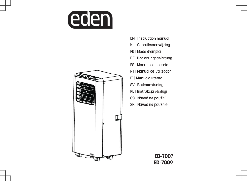 Page 1 de la notice Manuel utilisateur Eden ED-7009