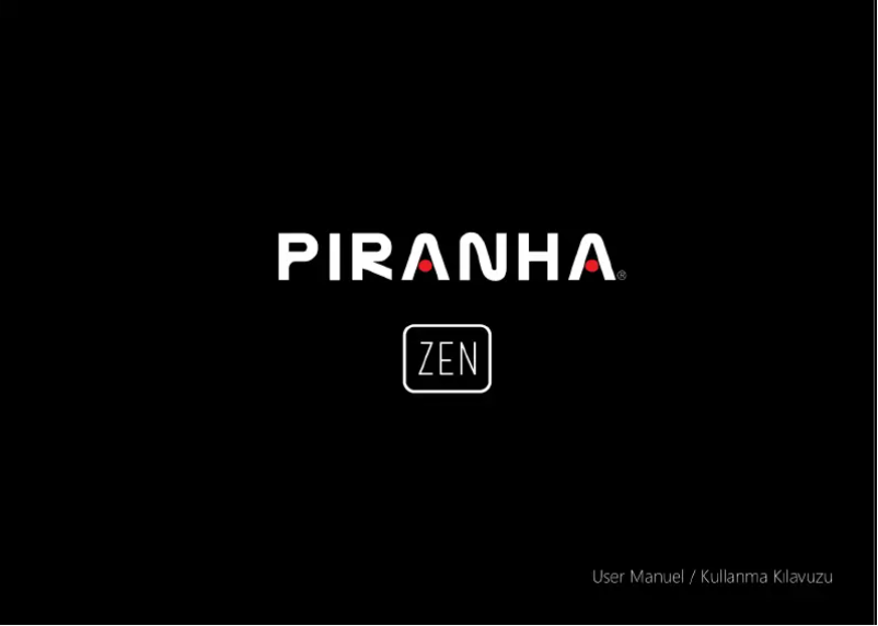 Page 1 de la notice Manuel utilisateur Piranha Zen