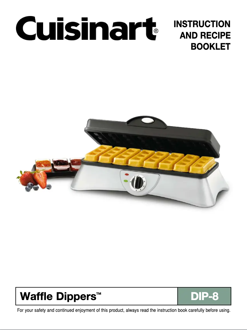 Page 1 de la notice Manuel utilisateur Cuisinart DIP-8