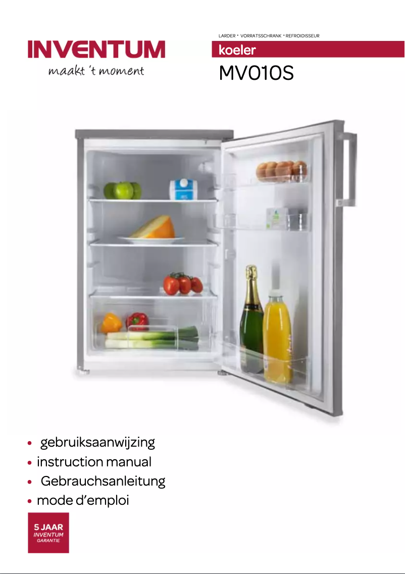 Page n°1 - Manuel utilisateur Inventum MV010S