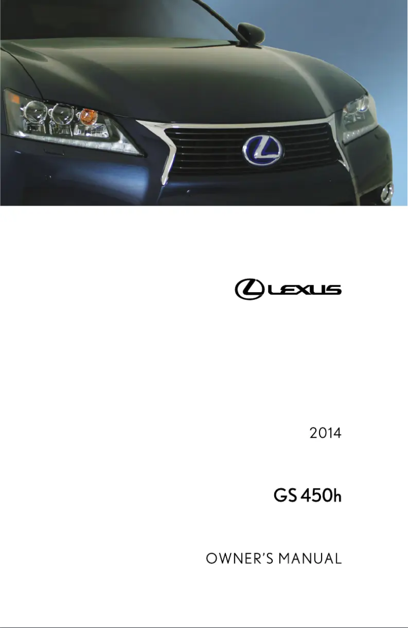 Image de la première page du manuel de l'appareil GS 350 (2014)