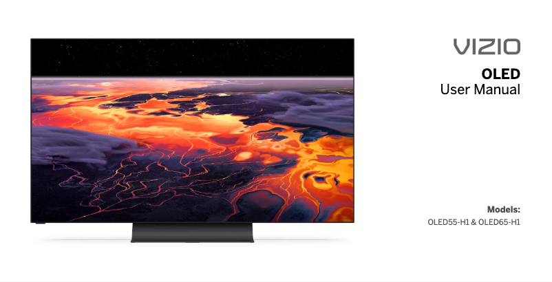 Image de la première page du manuel de l'appareil OLED55-H1