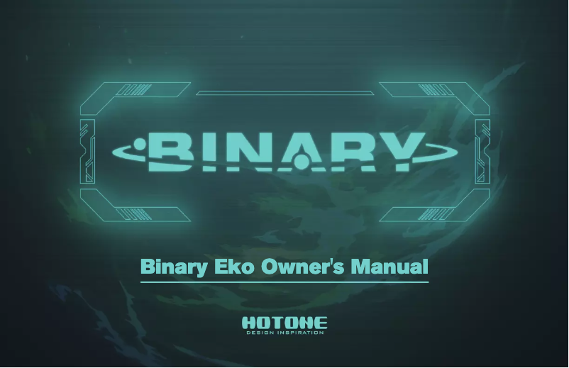 Page n°1 - Manuel utilisateur Hotone Binary Eko