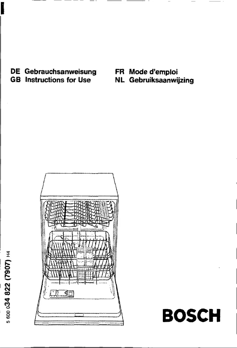 Page n°1 - Manuel utilisateur Bosch SGS3302