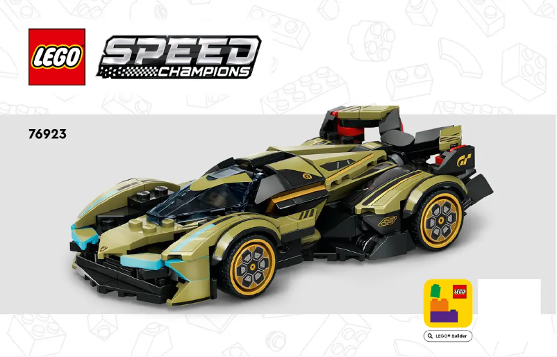 Page 1 de la notice Manuel utilisateur Lego Speed Champions 76923