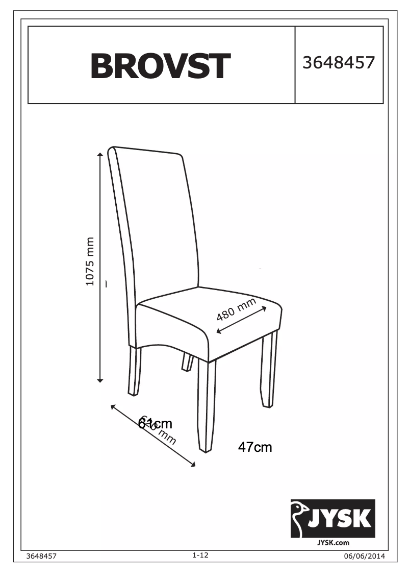 Page n°1 - Manuel utilisateur JYSK Brovst