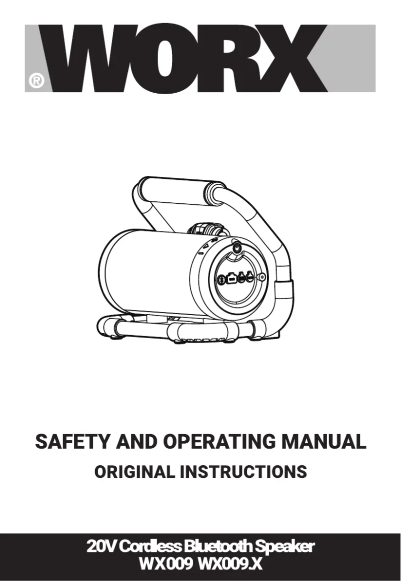 Página 1 del manual Manual de usuario Worx WX009.9