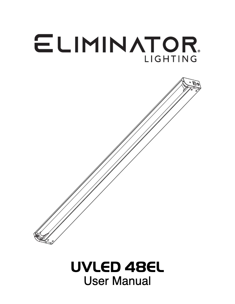 Page n°1 - Manuel utilisateur Eliminator Lighting UVLED 48EL