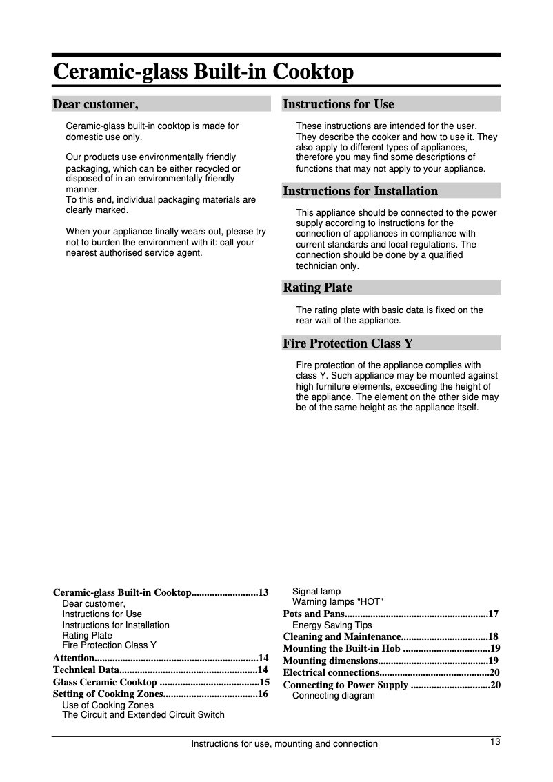 Page 1 de la notice Manuel utilisateur Gorenje ECS 63 E HL