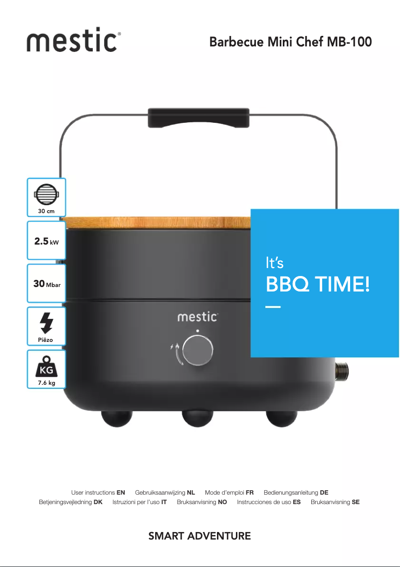 Página 1 del manual Manual de usuario Mestic Mini Chef MB-100