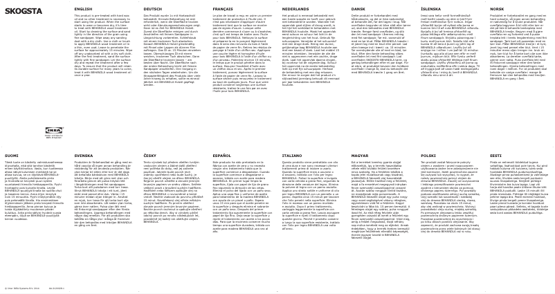 Image de la première page du manuel de l'appareil SKOGSTA 102.979.58