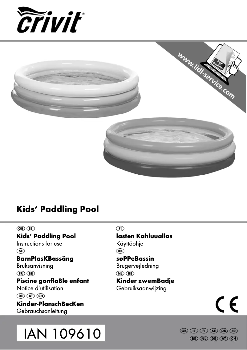 Image de la première page du manuel de l'appareil IAN 109610