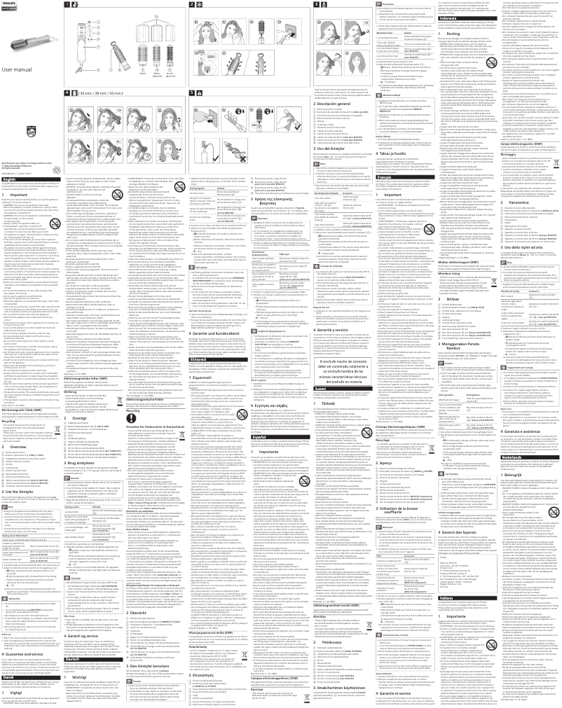 Image de la première page du manuel de l'appareil BHA735