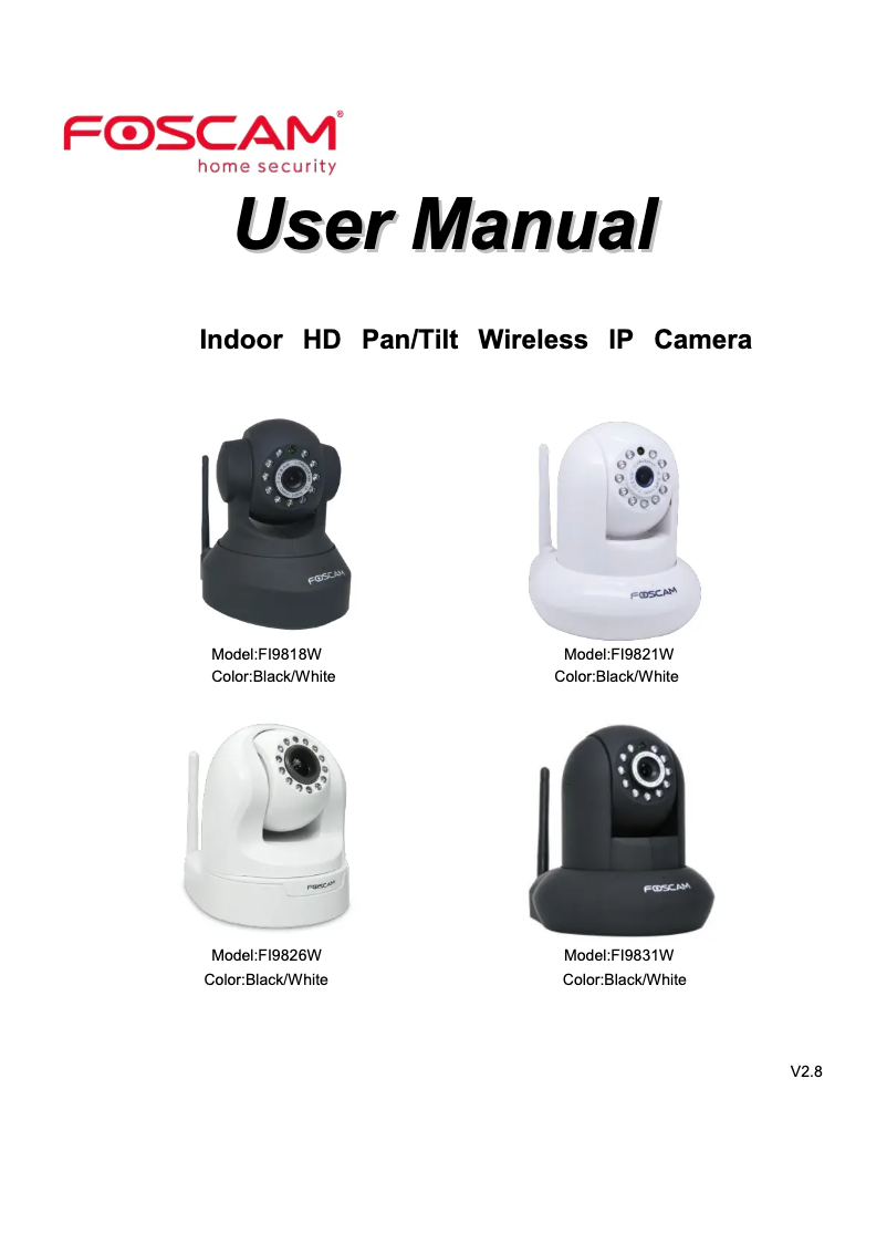 Image de la première page du manuel de l'appareil FI9831W