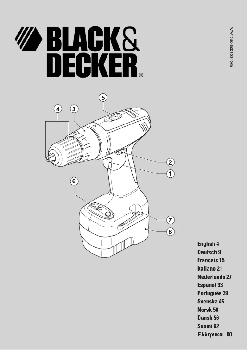 Page n°1 - Manuel utilisateur Black & Decker CP1421K
