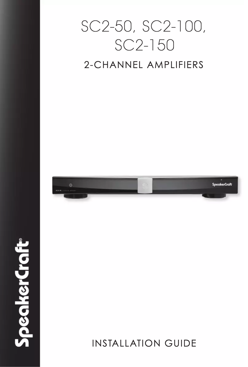 Page 1 de la notice Manuel utilisateur SpeakerCraft SC2-50