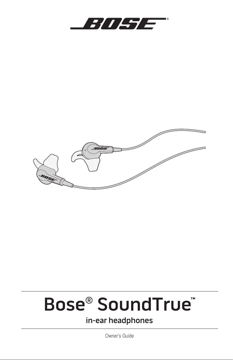 Image de la première page du manuel de l'appareil SoundTrue in-ear 64528