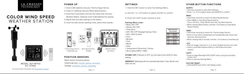Image de la première page du manuel de l'appareil 327-1417V3