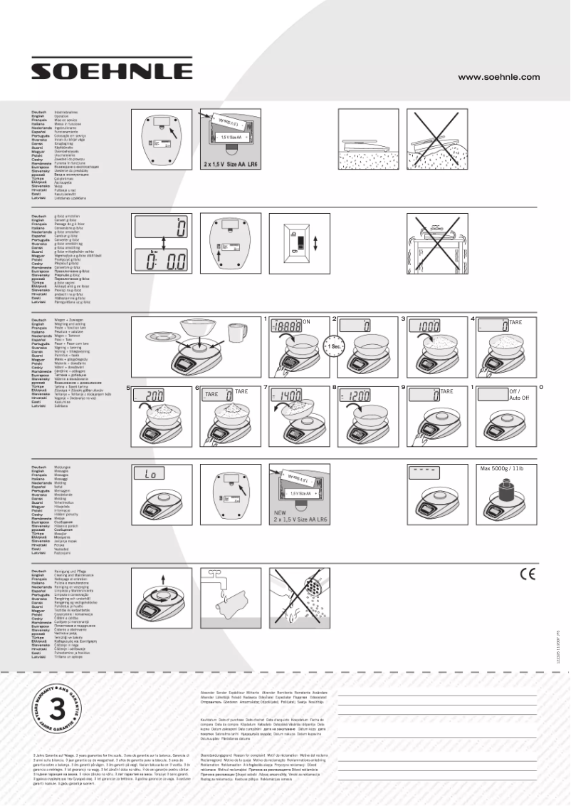 Image de la première page du manuel de l'appareil Siena
