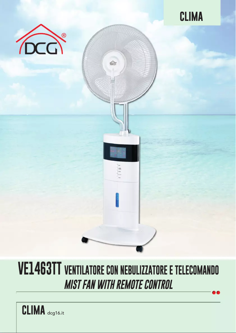 Página 1 del manual Manual de usuario DCG VE1463TT