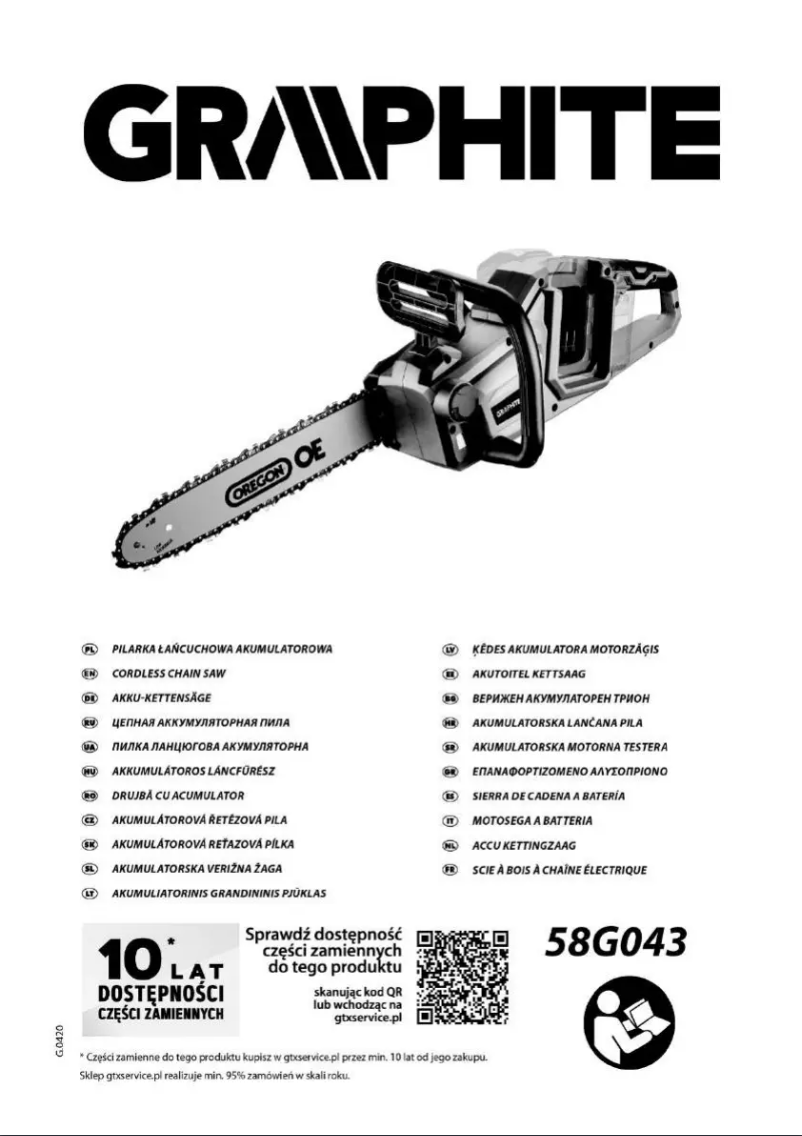 Page n°1 - Manuel utilisateur Graphite 58G033