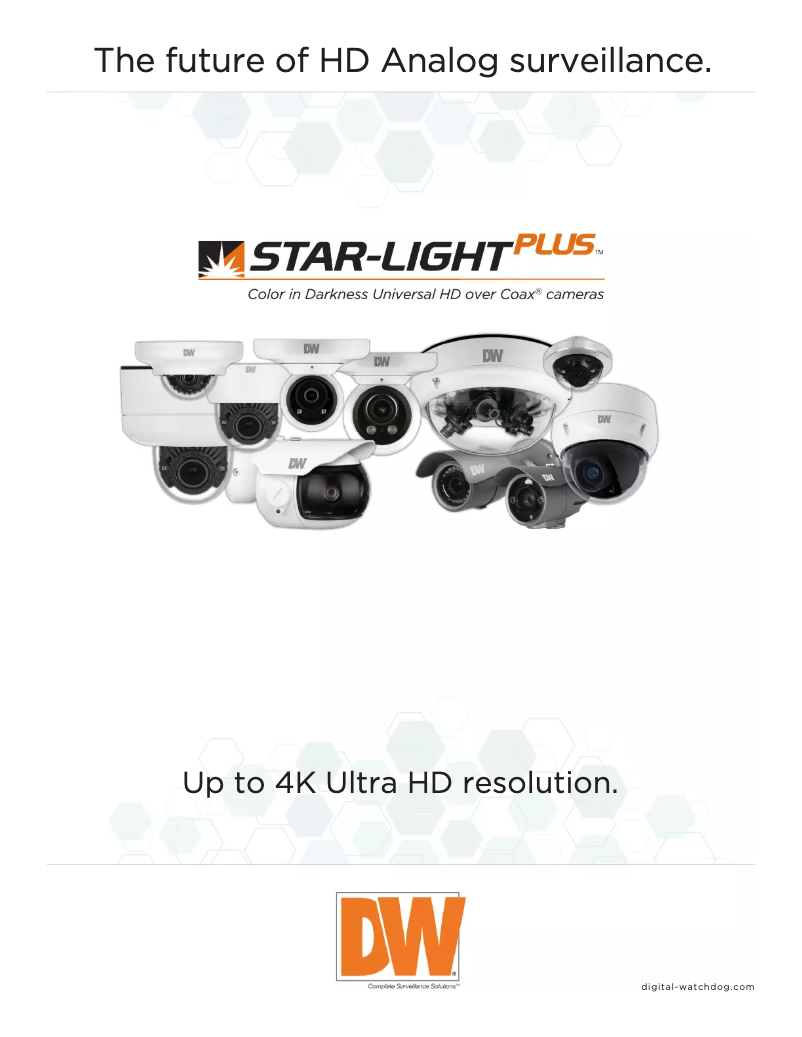 Image de la première page du manuel de l'appareil Star-Light Plus DWC-B6883WTIR