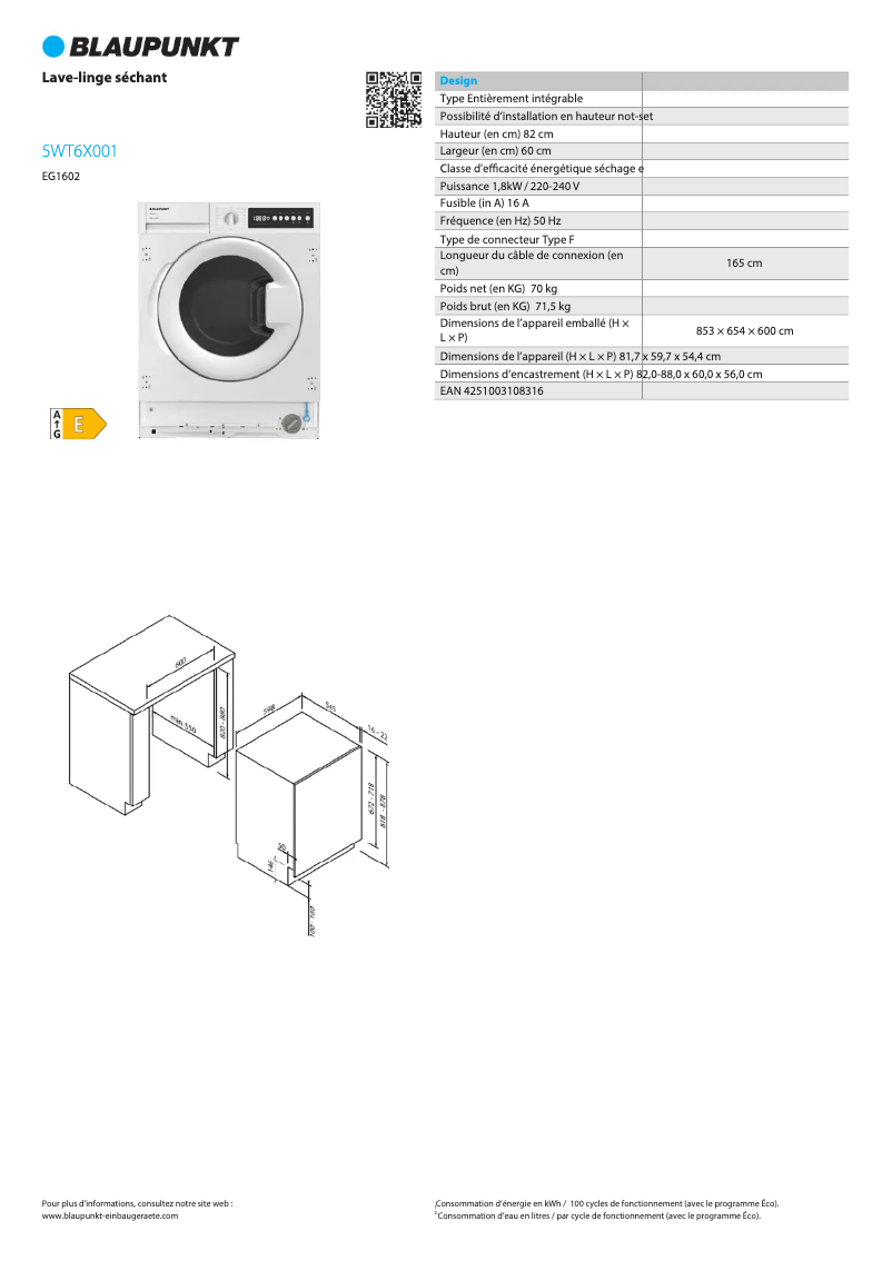 Image de la première page du manuel de l'appareil 5WT6X001
