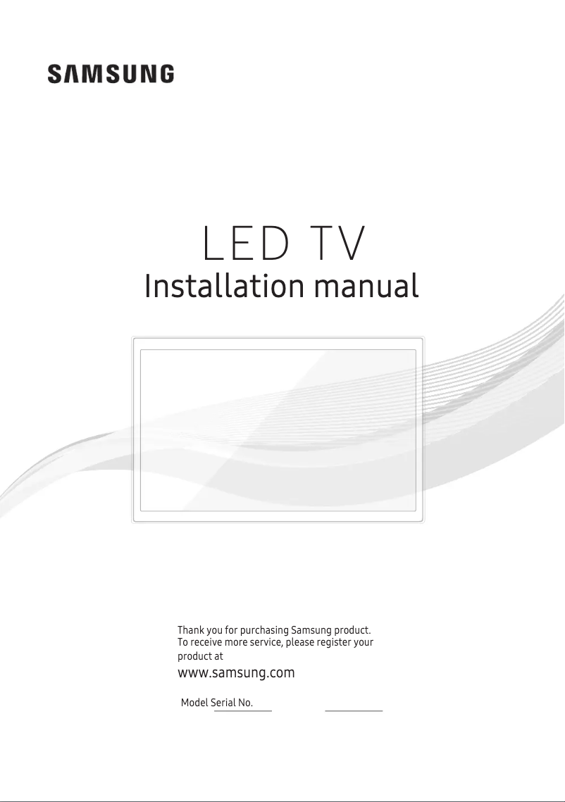Page n°1 - Manuel utilisateur Samsung HG49AF690DK