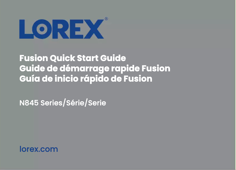 Página 1 del manual Guía de inicio rápido Lorex N845A62-F
