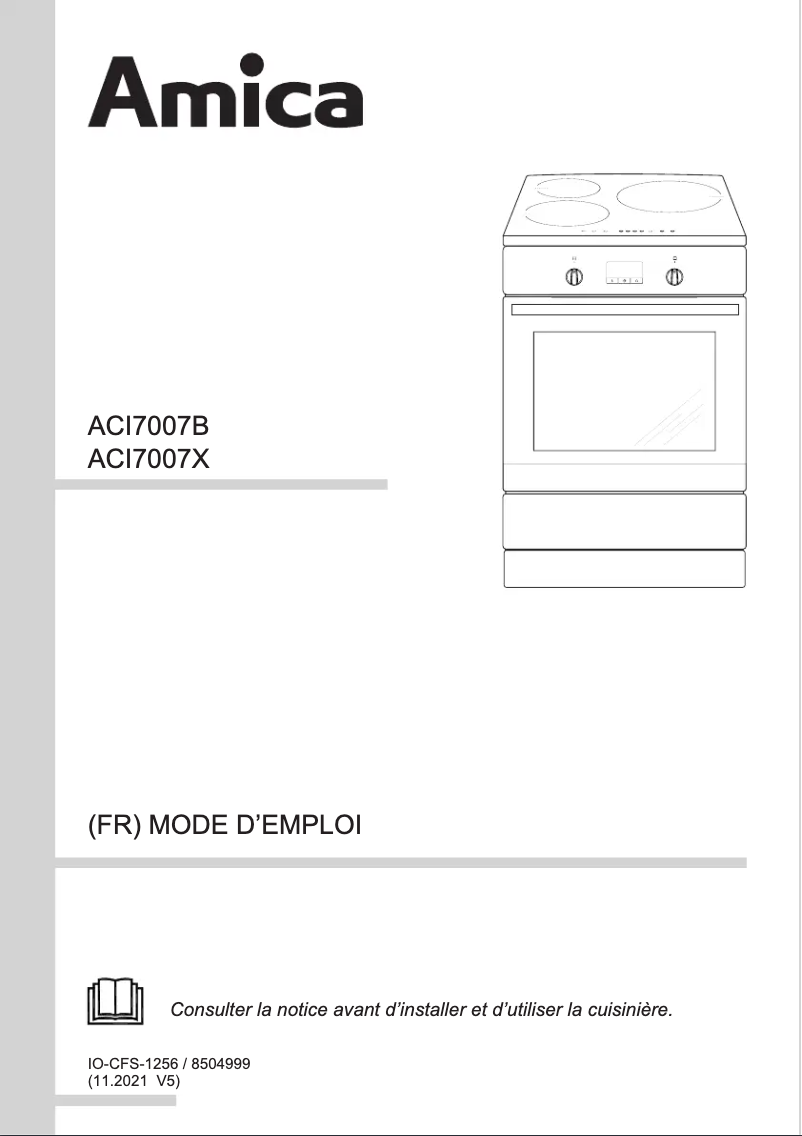 Imagen de la primera página del manual del dispositivo ACI7007X