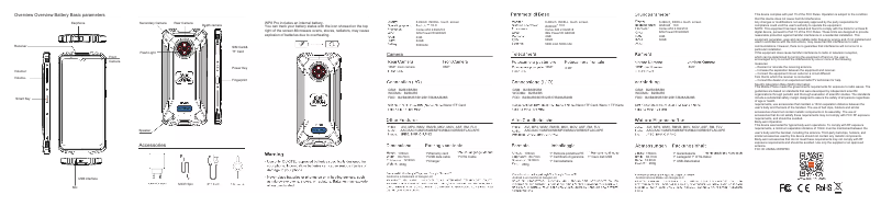 Page n°1 - Manuel utilisateur Oukitel WP8 Pro