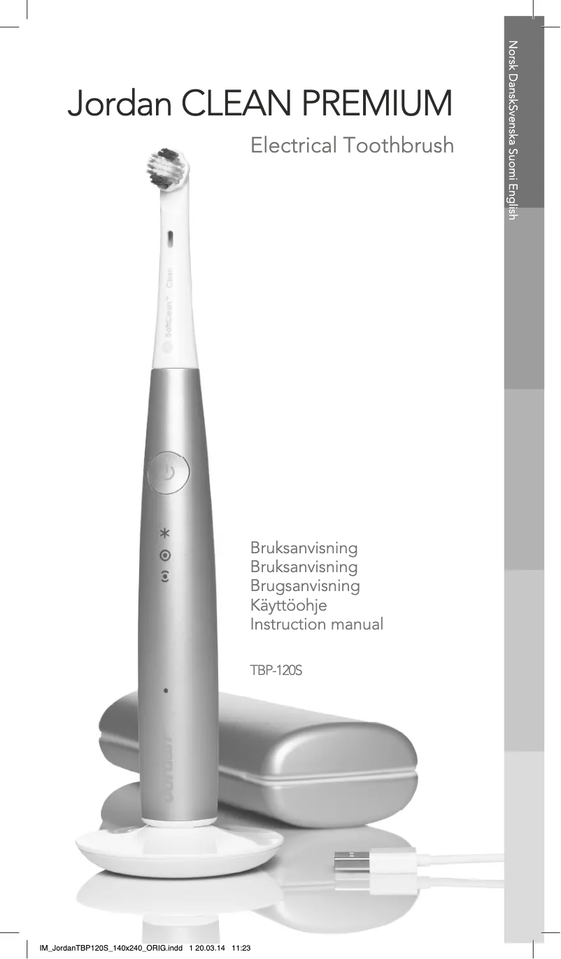 Page 1 de la notice Mode d'emploi Wilfa Jordan Clean Premium TBP-120S