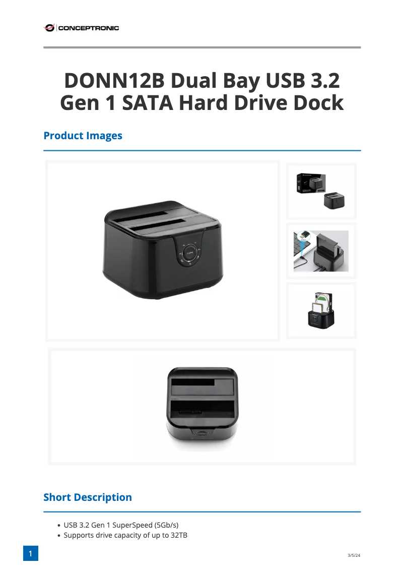 Image de la première page du manuel de l'appareil DONN12B