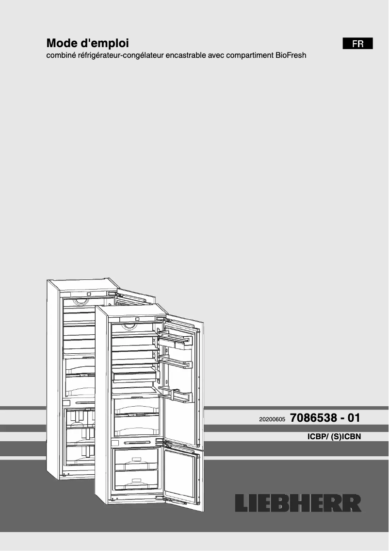 Image de la première page du manuel de l'appareil ICBN 3386 Premium BioFresh NoFrost