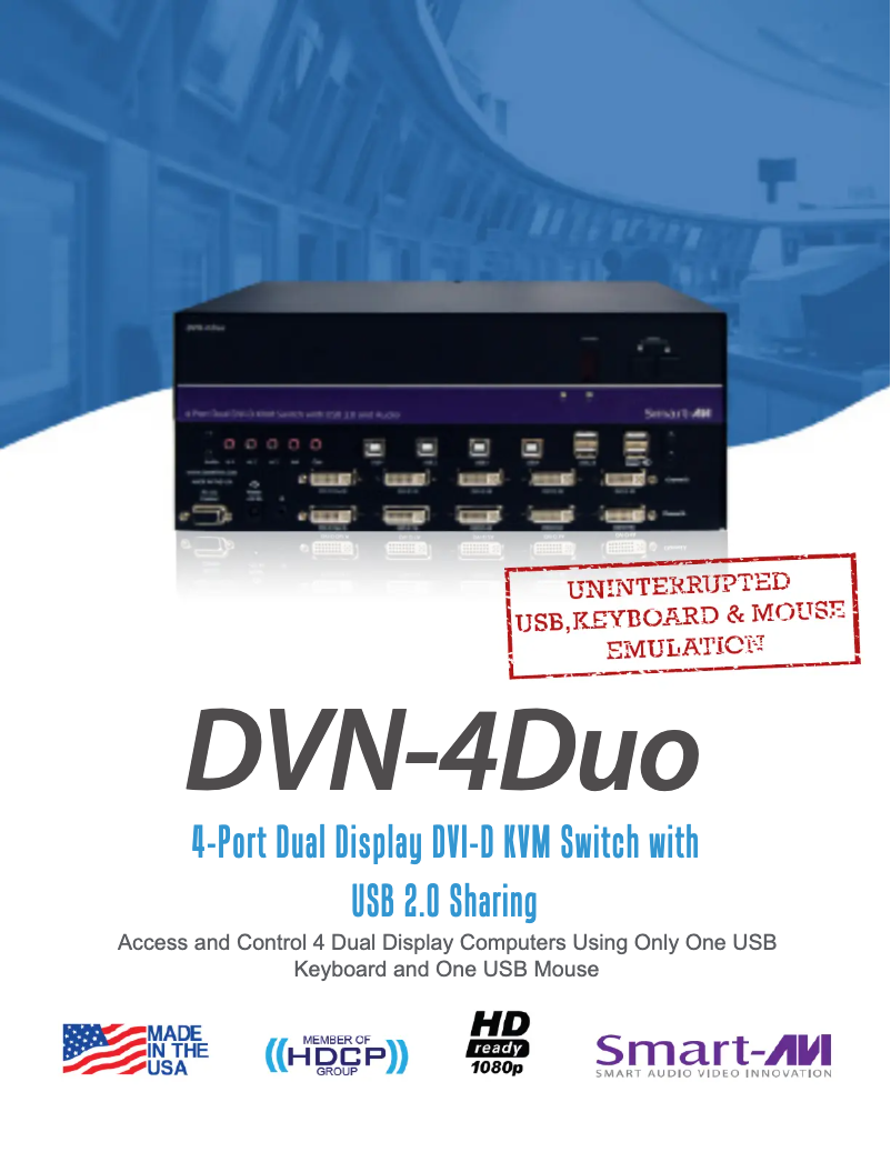 Image de la première page du manuel de l'appareil DVN-4Duo