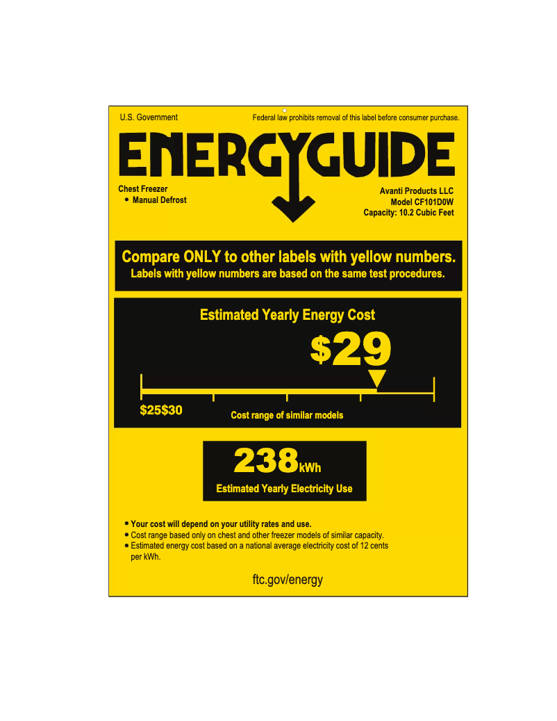 Image de la première page du manuel de l'appareil CF101D0W