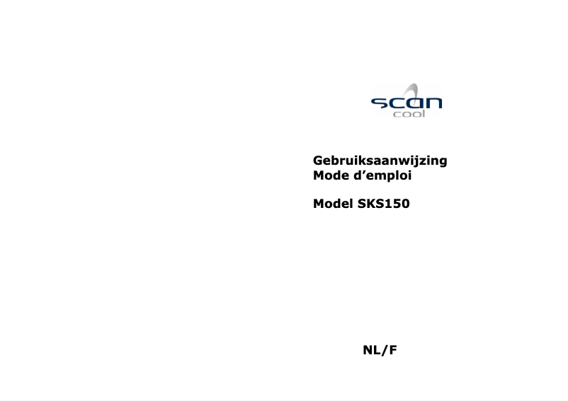 Page n°1 - Manuel utilisateur Scancool SKS 150