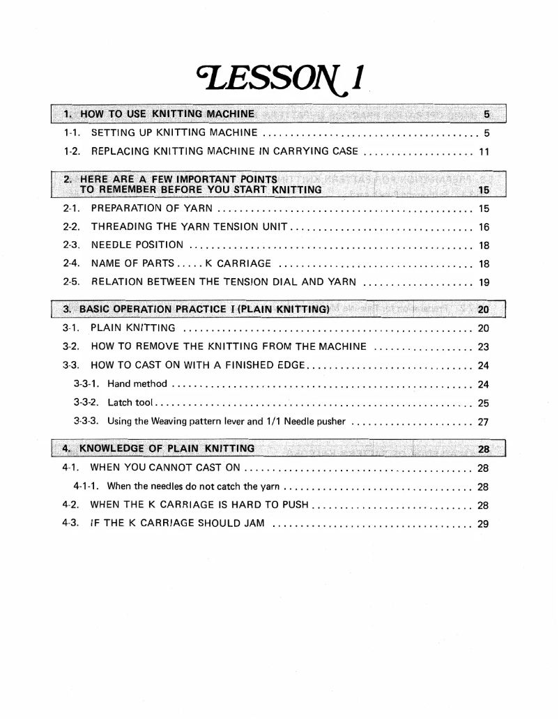 Page n°1 - Manuel utilisateur Brother KH891