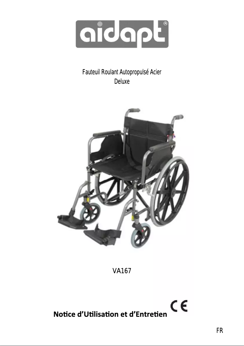 Page n°1 - Manuel utilisateur Aidapt VA167
