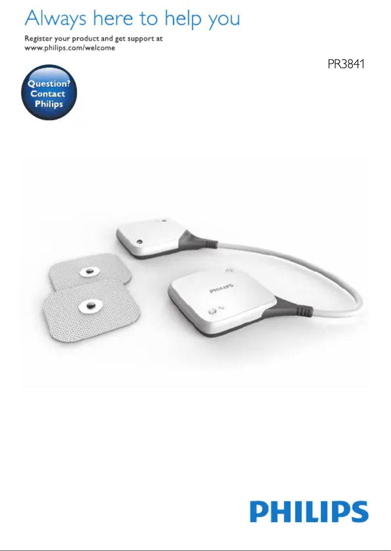 Image de la première page du manuel de l'appareil PulseRelief PR3841