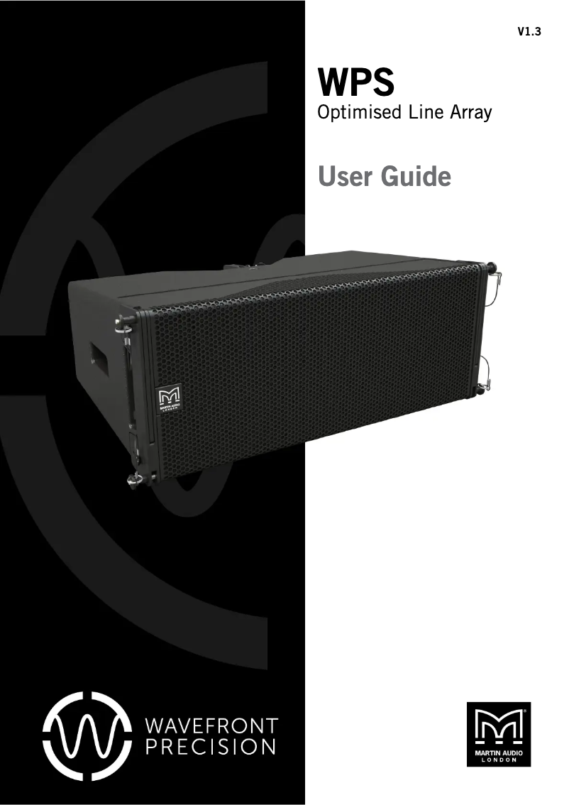 Page 1 de la notice Manuel utilisateur Martin Audio WPS