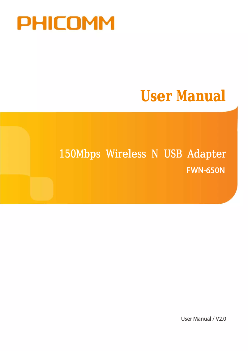 Image de la première page du manuel de l'appareil FWN-650N
