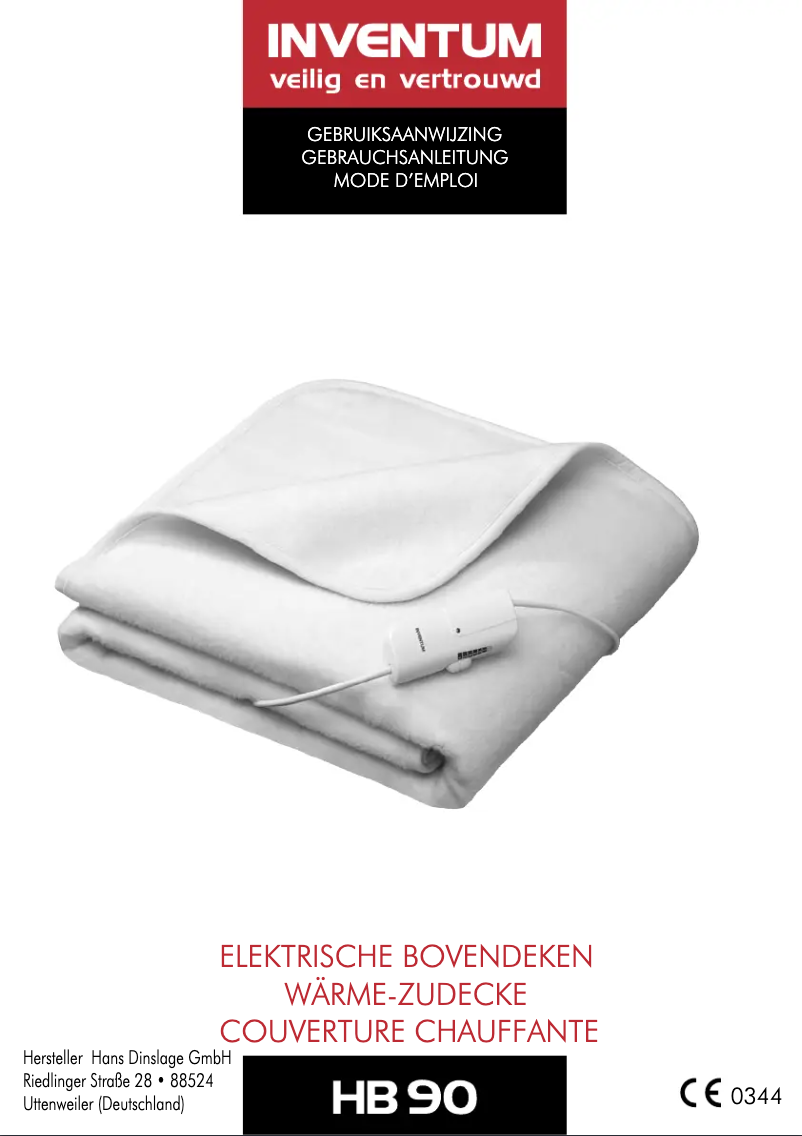 Page n°1 - Manuel utilisateur Inventum HB90