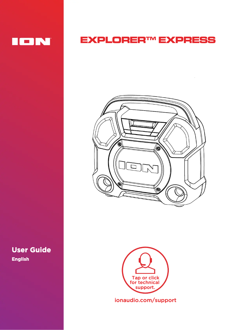 Page 1 de la notice Manuel utilisateur ION Explorer Express