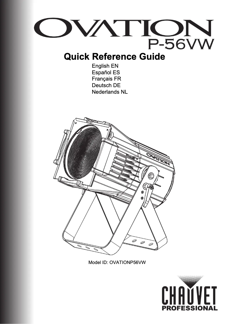 Page 1 of the manual User Manual Chauvet Ovation P-56VW